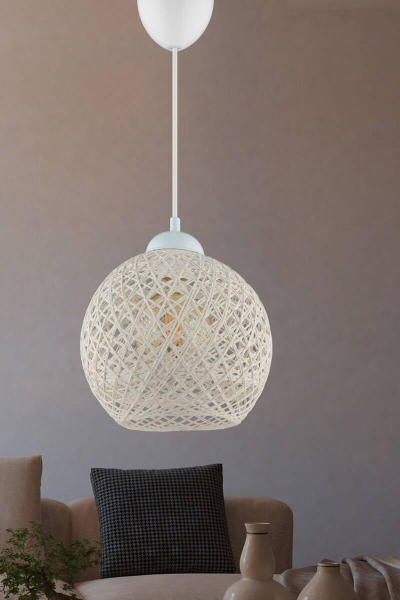 Opviq Pendelleuchte Kunststoff B/H/T/L/D: ca. 22x54x22x22x22 cm E27 1 Brennstellen