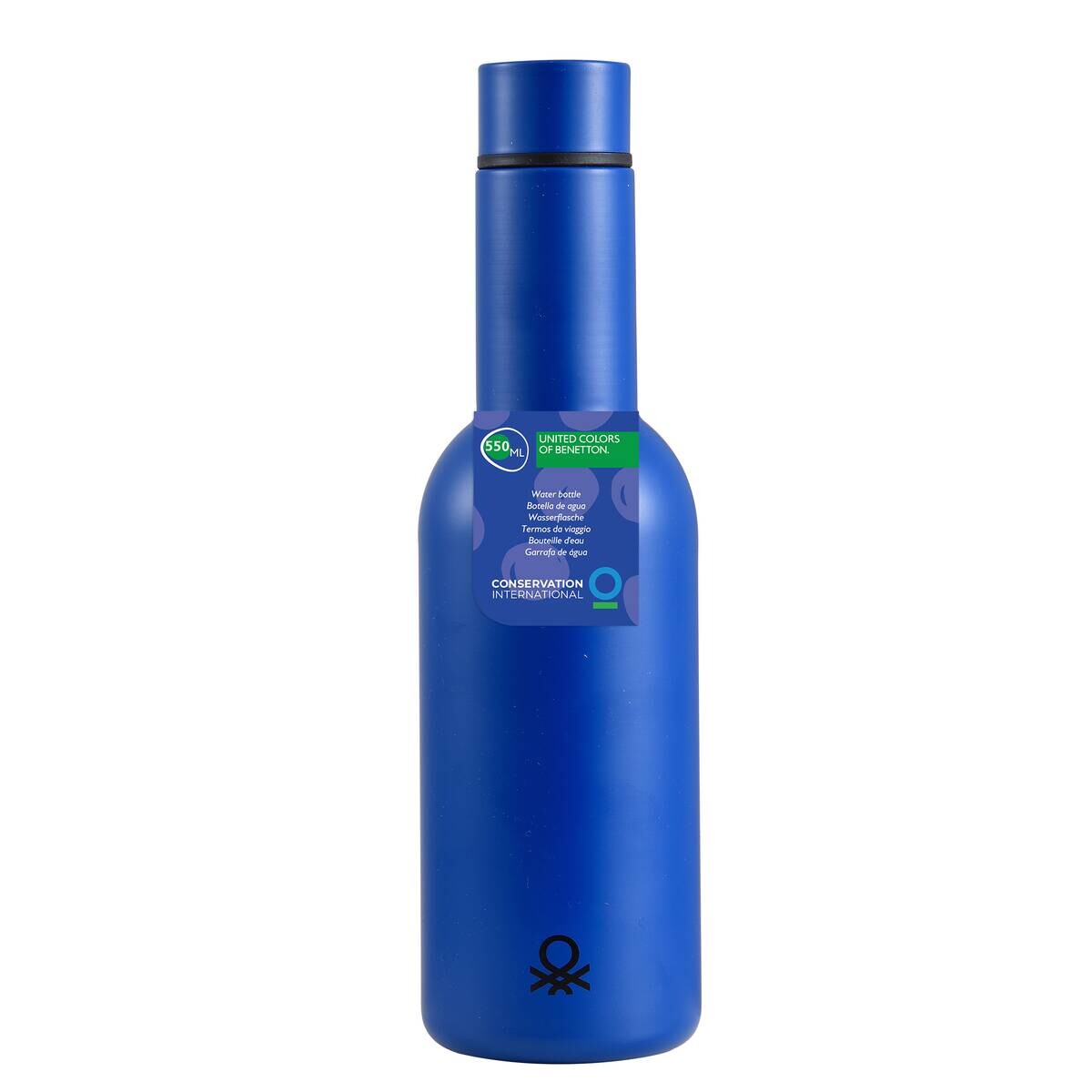 BENETTON Trinkflasche RAINBOW blau Edelstahl