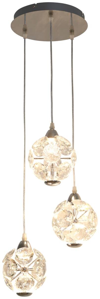 POCOline LED-Pendelleuchte Della Chrom B/H/L: ca. 35x120x35 cm