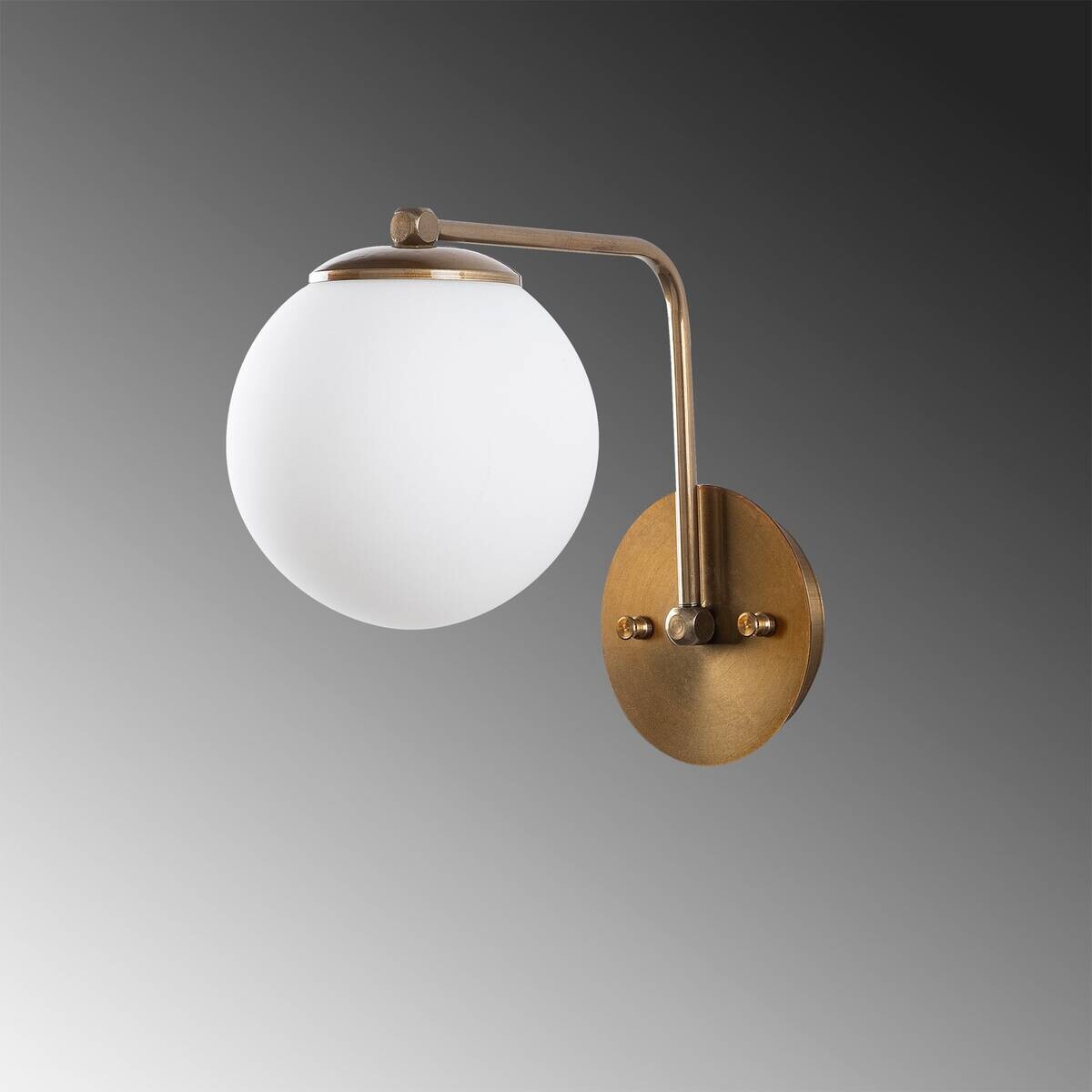Opviq Wandleuchte Daisy gold Metall Glas B/H/T/L: ca. 26x22x26x15 cm E27 1 Brennstellen
