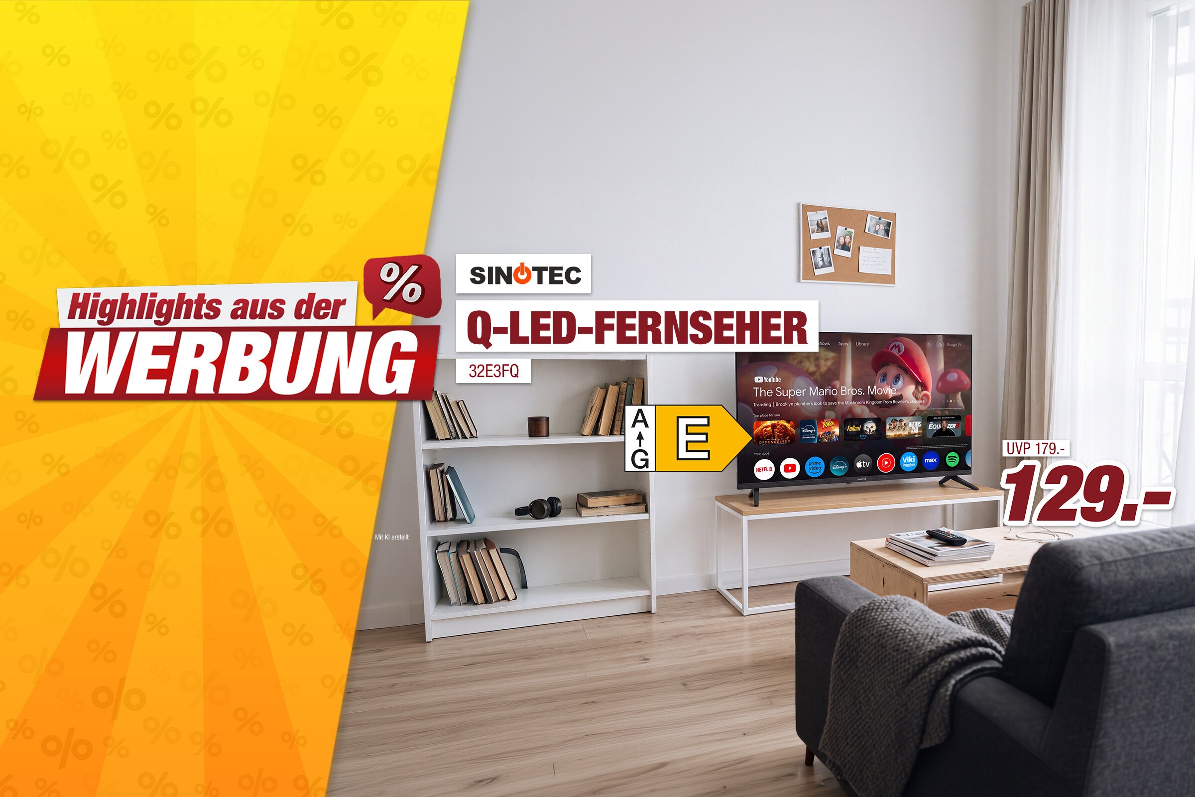 Unsere Werbe Highlights - Q-LED-Fernseher 32E3FQ