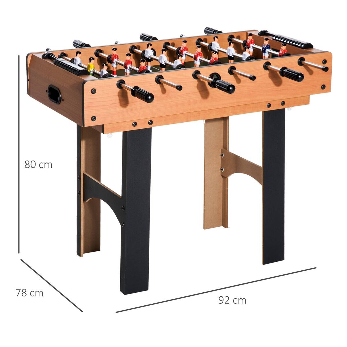 HOMCOM Multispieltisch schwarz MDF B/H/L: ca. 43x73x87 cm