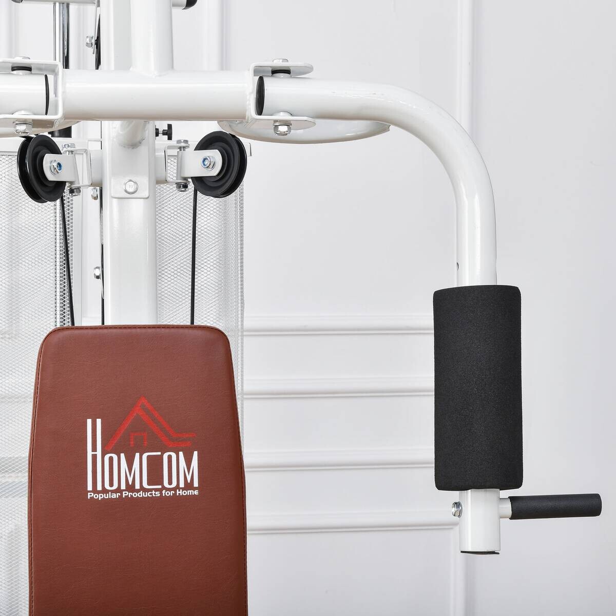 HOMCOM Kraftstation weiß Stahl B/H/L: ca. 110x210x150 cm