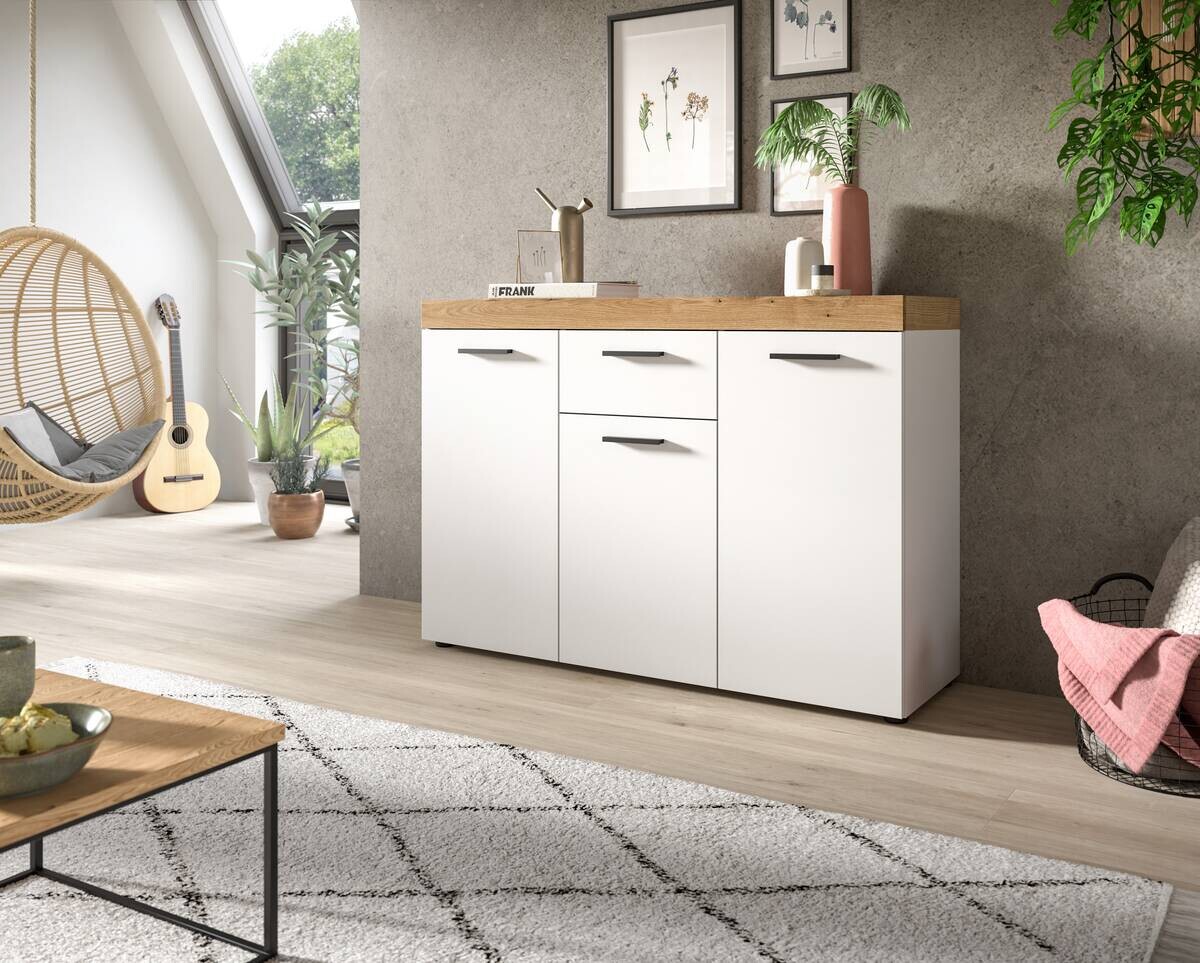 Sideboard Sunset weiß B/H/T: ca. 125x86x37 cm