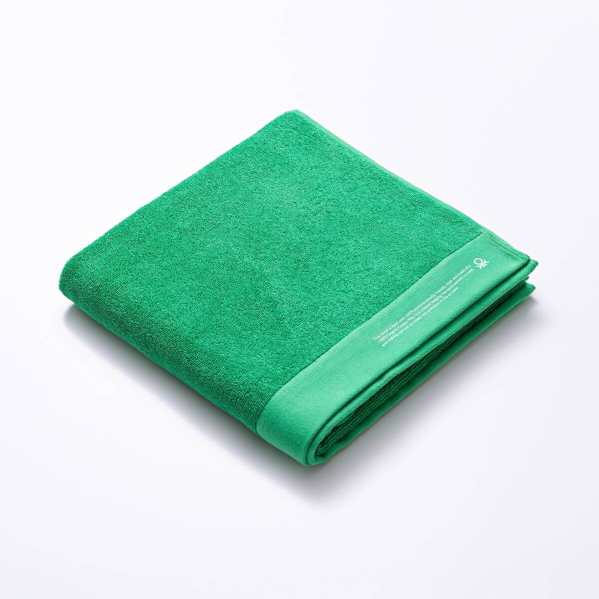 BENETTON Badetuch grün Baumwolle B/L: ca. 90x150 cm