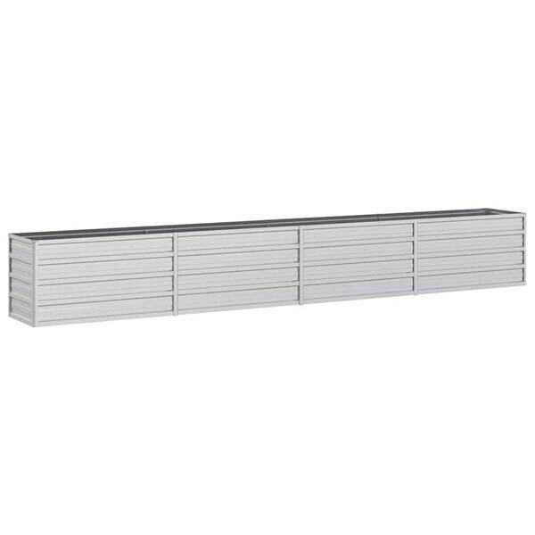 Garten-Hochbeet silber Stahl B/H/L: ca. 40x45x320 cm