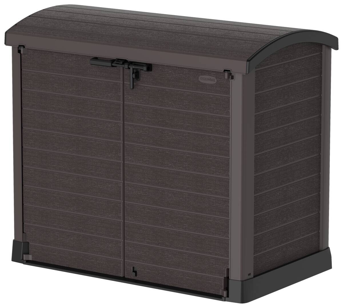 VCM Mülltonnenbox 2er StoreAway braun Kunststoff B/H/L: ca. 145x125x83 cm