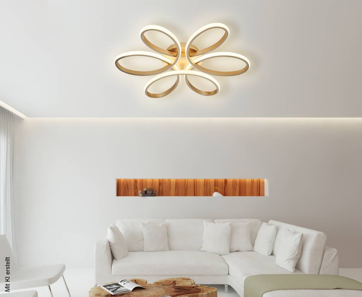 POCOline LED-Deckenleuchte Inga B/H/D: ca. 60x8x60 cm