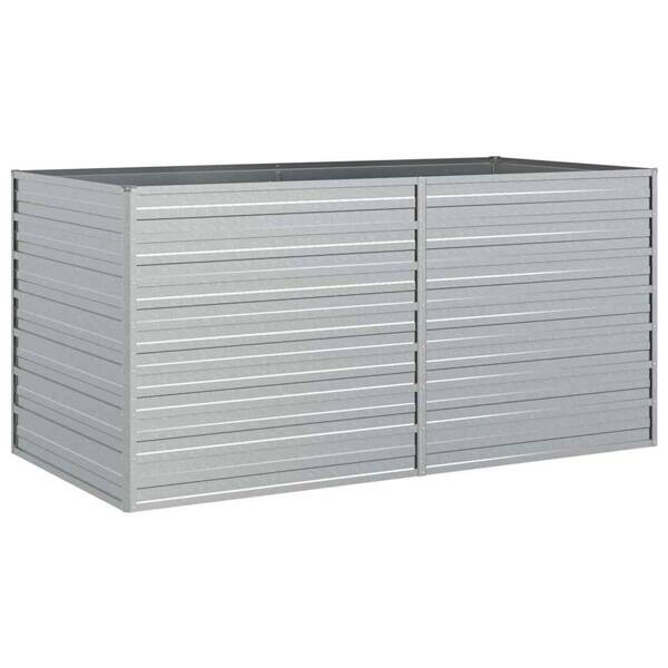 Garten-Hochbeet silber Stahl B/H/L: ca. 80x77x160 cm