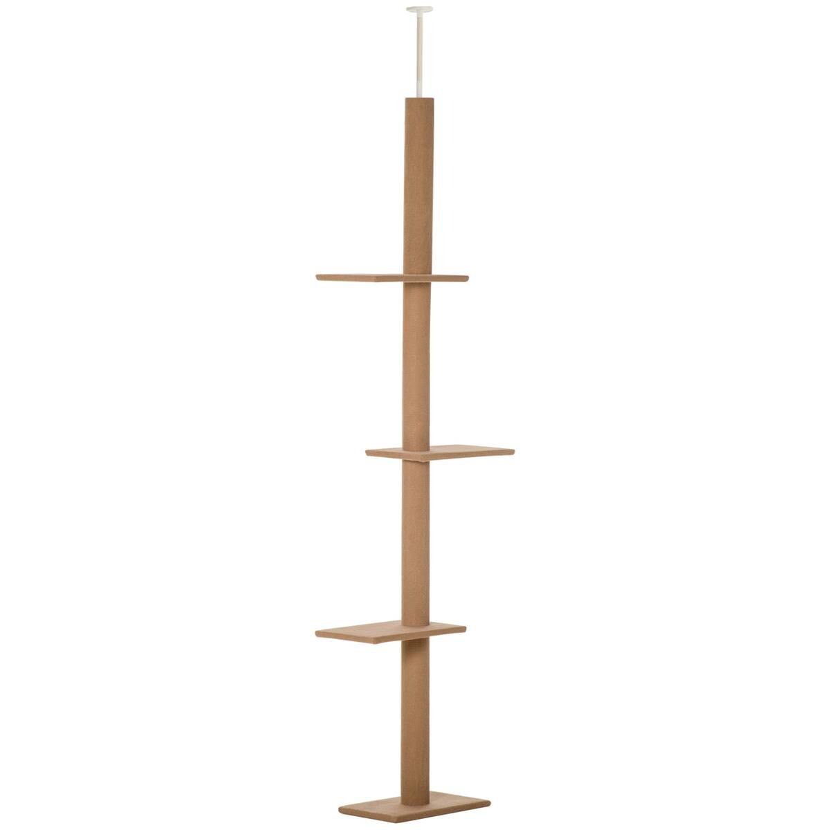 PawHut Kratzbaum braun Spanplatte B/H/L: ca. 27x228x43 cm