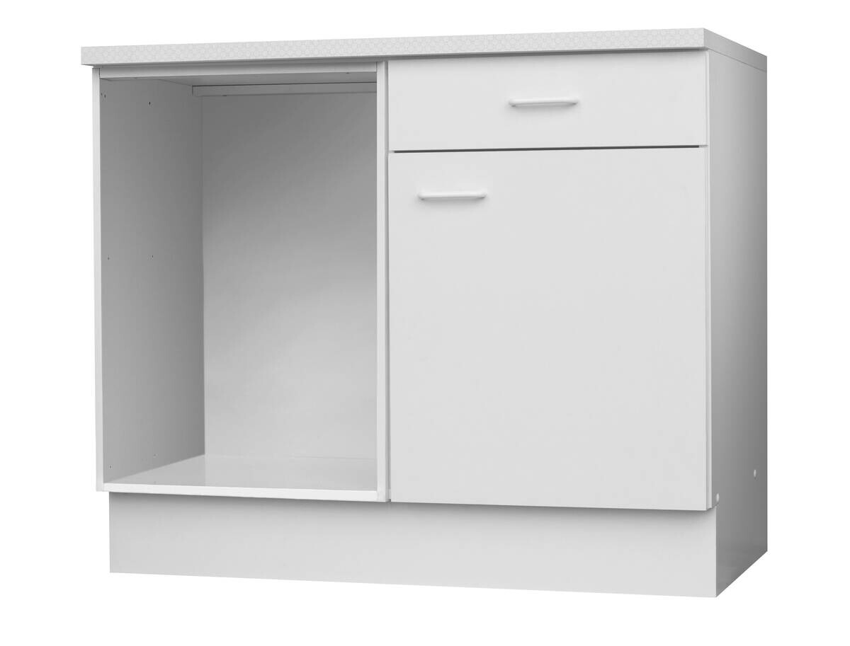 Eckunterschrank weiß matt B/H/T: ca. 110x85x60 cm