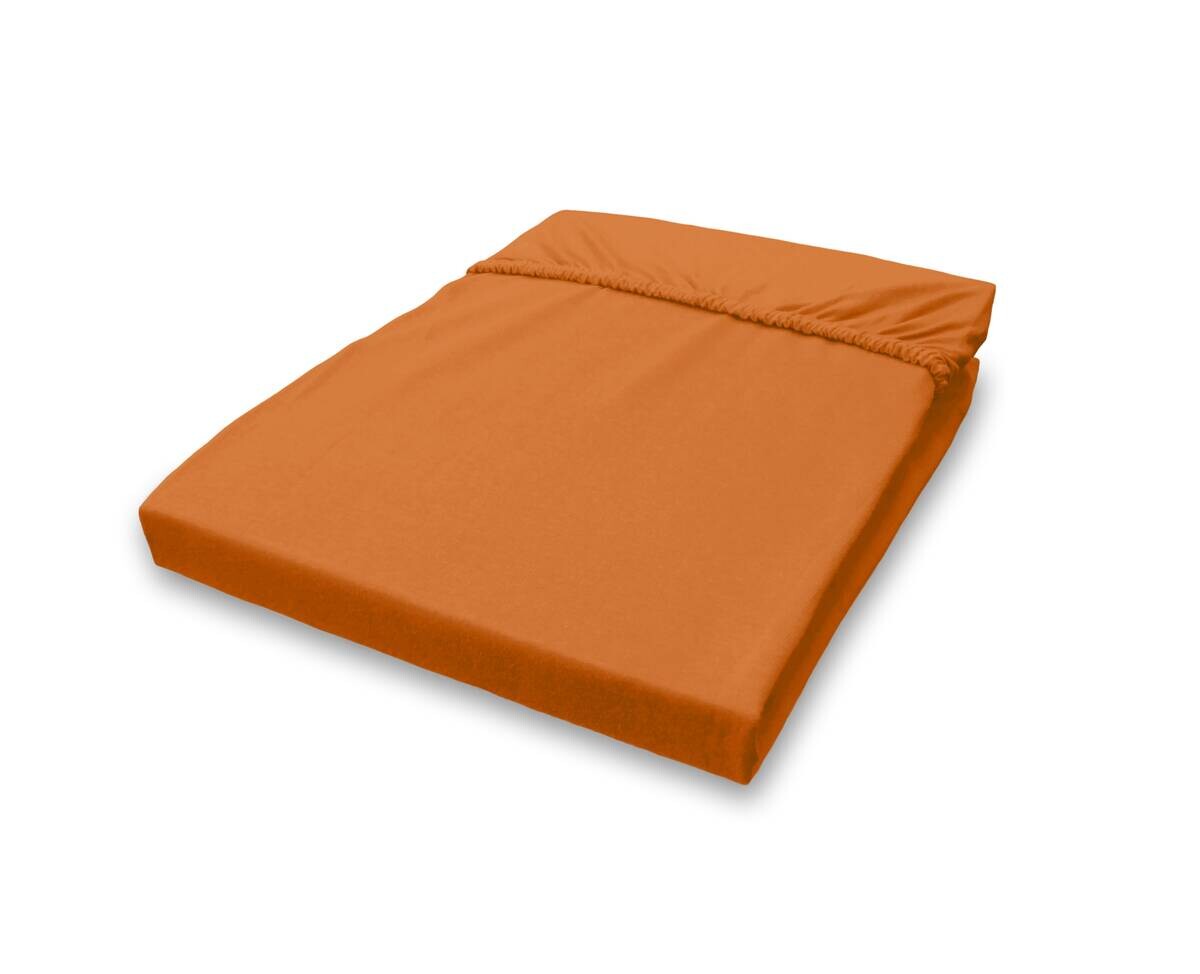 Jersey Spannbetttuch rost Baumwolle B/H/L: ca. 180x28x200 cm