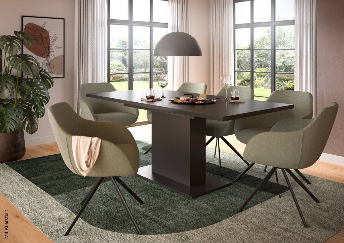 Esstisch MOTION grau B/H/T: ca. 150x76x90 cm