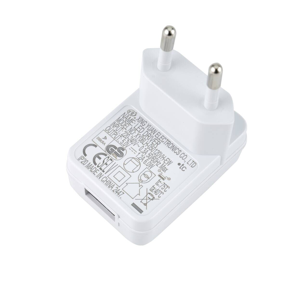 POCOline USB-Adapter-Set ca. 1,15 m weiß Kunststoff