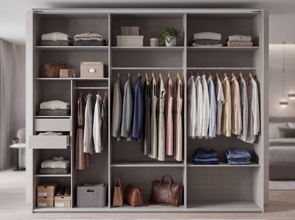 Schwebetürenschrank Rinteln Sahara grau B/H/T: ca. 270x208x65 cm