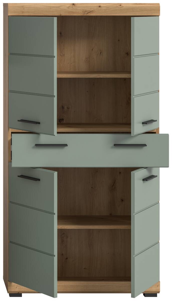 Badezimmer-Set Scout Eiche Artisan Nachbildung salbei Nachbildung B/H/T: ca. 74x141x31 cm