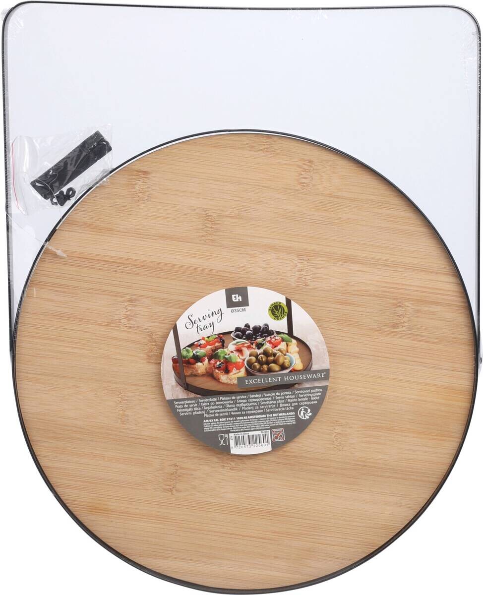 Serviertablett natur Bambus H/D: ca. 25x35 cm