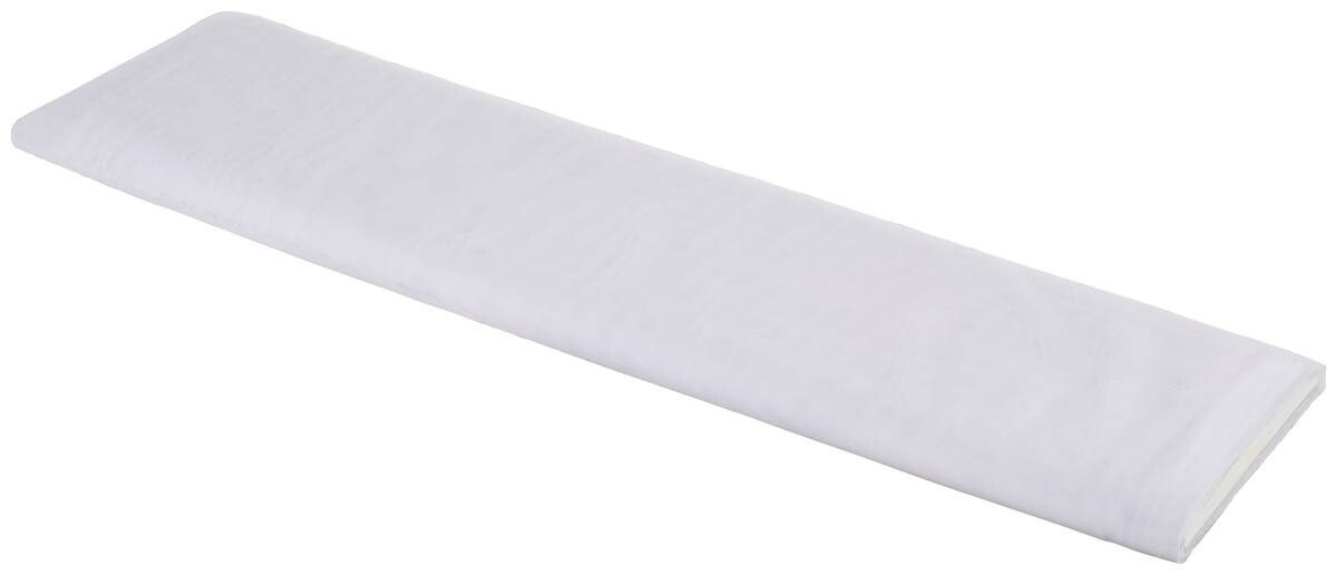 Store-Meterware Flammeffekt weiß 100% Polyester H: ca. 300 cm