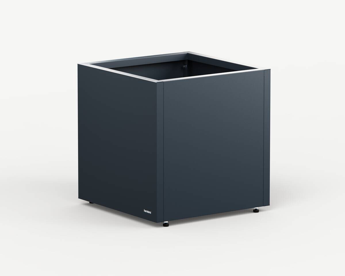 Herstera Garden Pflanzkasten anthrazit Stahl B/H/L: ca. 50x50x50 cm