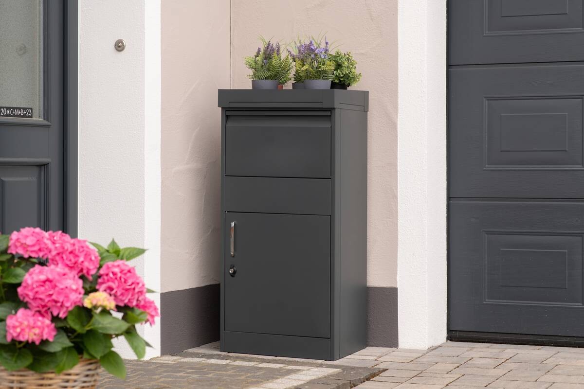 Westmann Paketbox Piet anthrazit B/H/T: ca. 50x105x37 cm