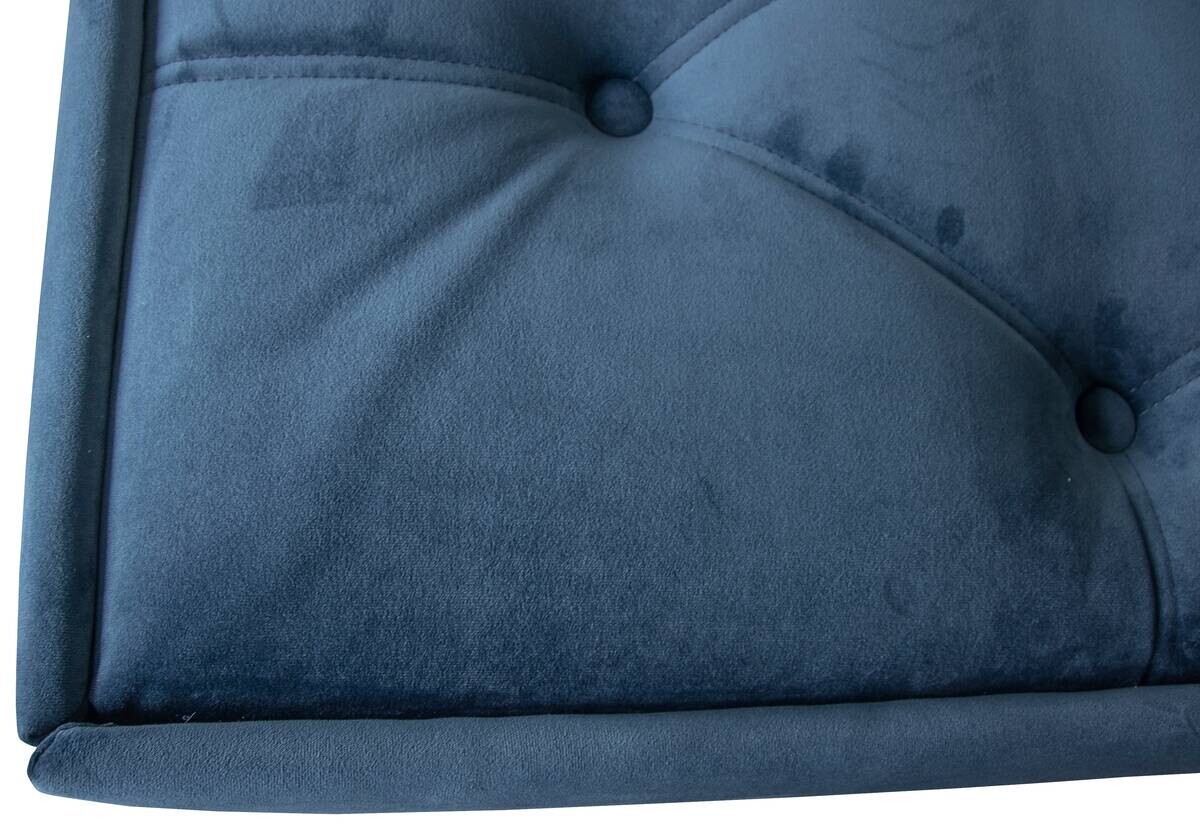 Boxspringbett Lydia blau Liegefläche B/L: ca. 200x200 cm
