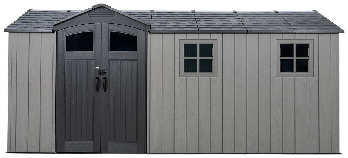 Lifetime Gerätehaus Idaho grau B/H/T: ca. 498x264,5x214 cm