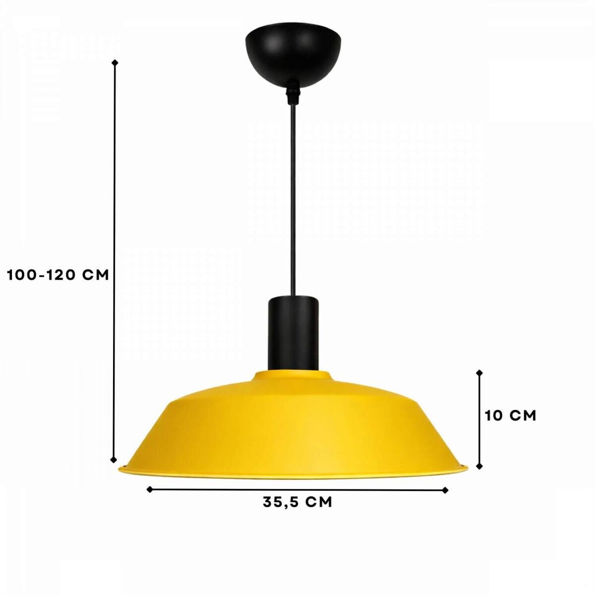 Opviq Pendelleuchte B/H/T: ca. 35,5x120x35,5 cm E27 1 Brennstellen