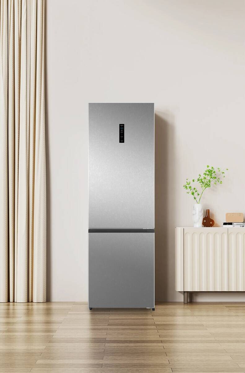 POCOline Kühl-/Gefrierkombination KGK186-405DIXNFD Inox B/H/T: ca. 59,5x185,5x67 cm