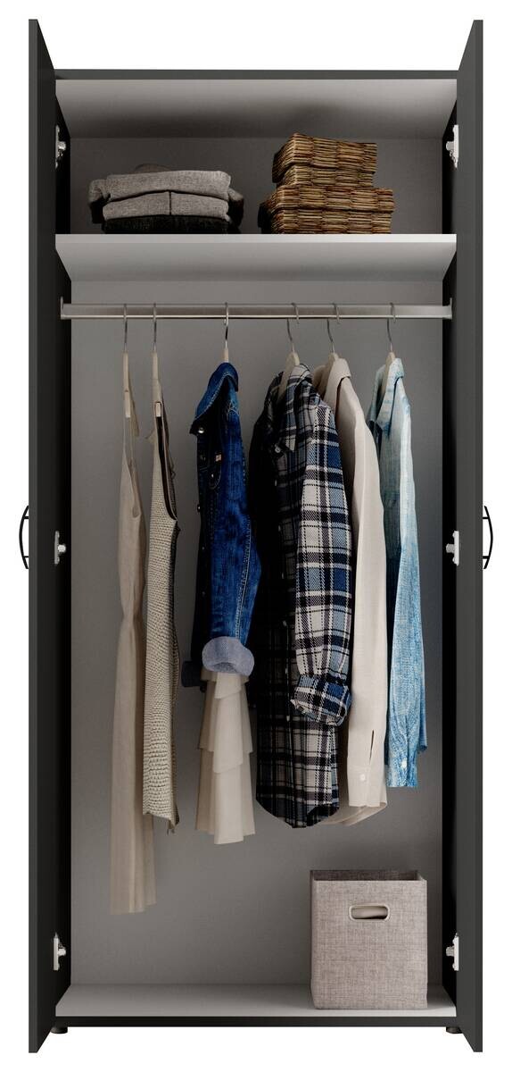 Kleiderschrank Joe B/H/T: ca. 81x176x50,8 cm