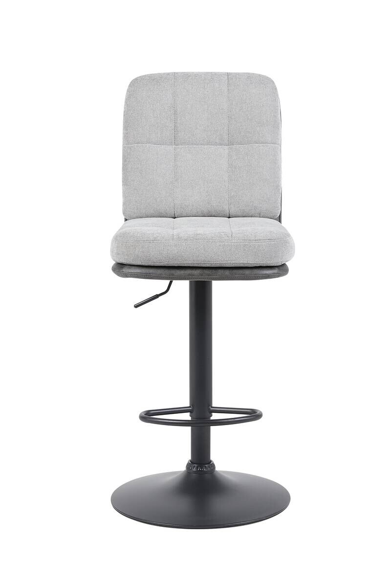 Barhocker Vila grau anthrazit Microfaser Webstoff B/H/T: ca. 43x99x59 cm