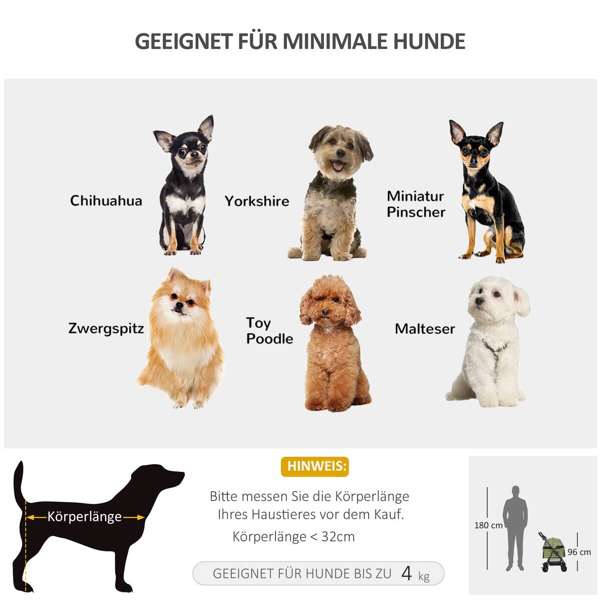 PawHut Hunde-Zubehör dunkelgrün Polyester B/H/L: ca. 45x67x96 cm