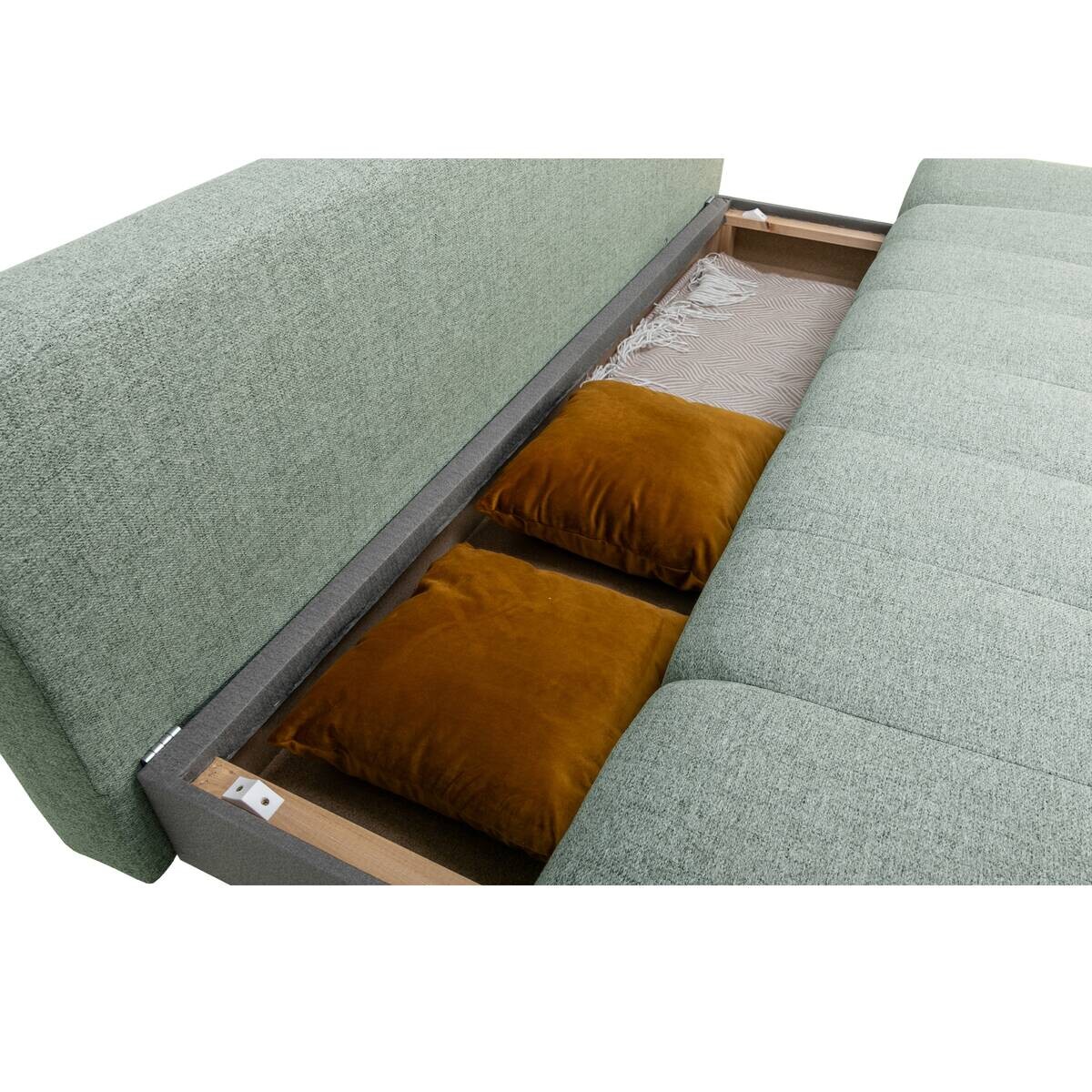 Schlafsofa salbei Webstoff B/H/T: ca. 195x88x95 cm