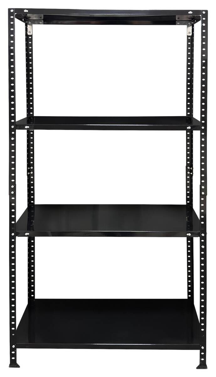 Schraubregal schwarz B/H/T: ca. 75x150x30 cm