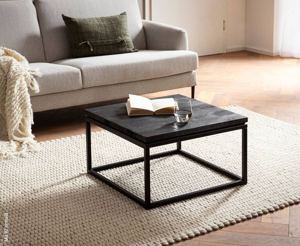 Couchtisch schwarz B/H/T: ca. 60x35x60 cm