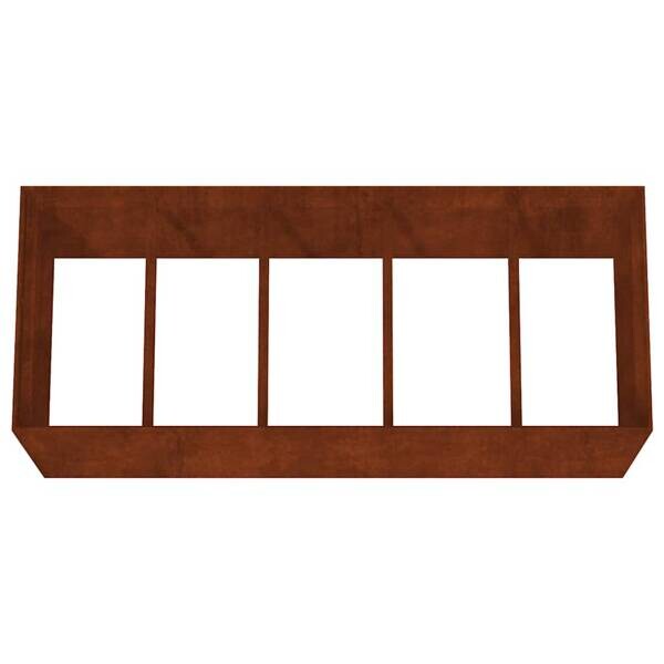 Hochbeet braun Stahl B/H/L: ca. 80x80x200 cm