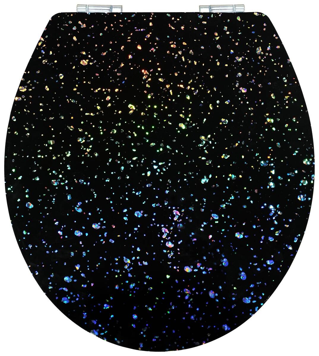 POCOline WC-Sitz Shiny schwarz schwarz MDF