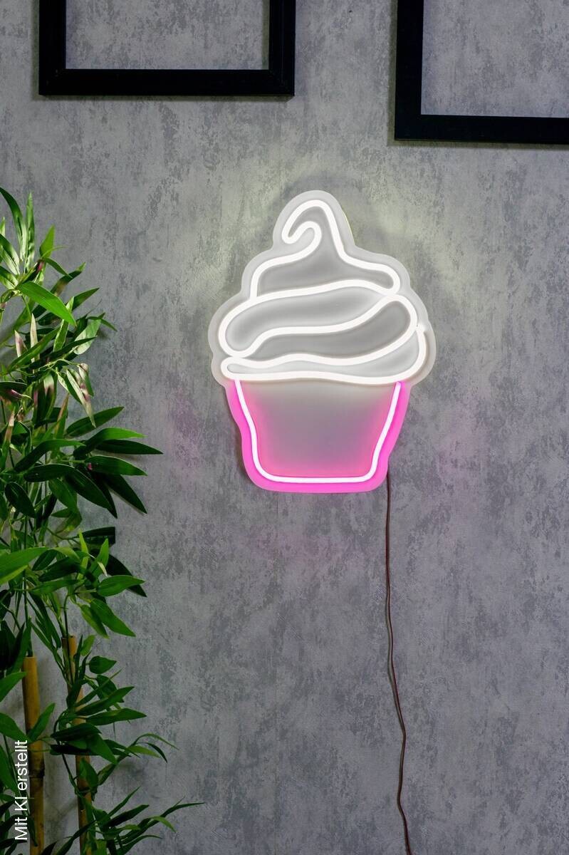 Opviq LED-Wandleuchte mehrfarbig PVC B/H/T/L: ca. 25x33,5x2x25 cm