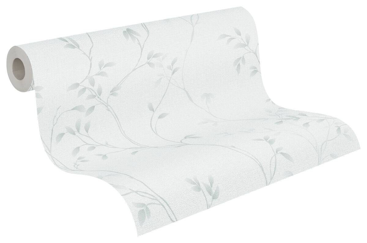 A.S.Creation Vliestapete weiß grau B/H/D: ca. 53x1005x8,8 cm