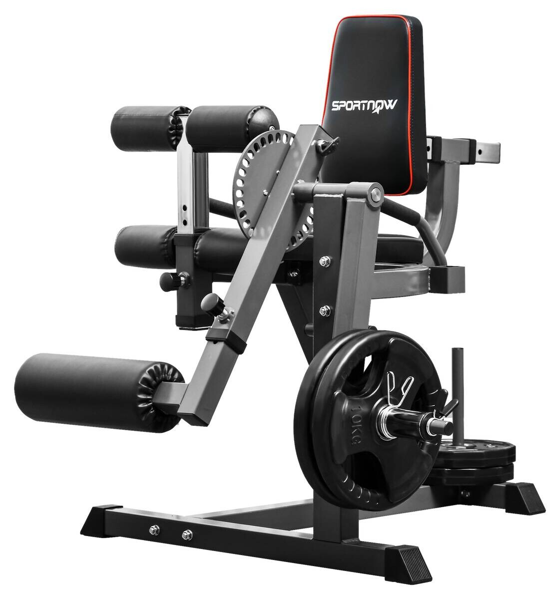 SPORTNOW Beinstrecker schwarz Stahl B/H/L: ca. 90x105x100 cm