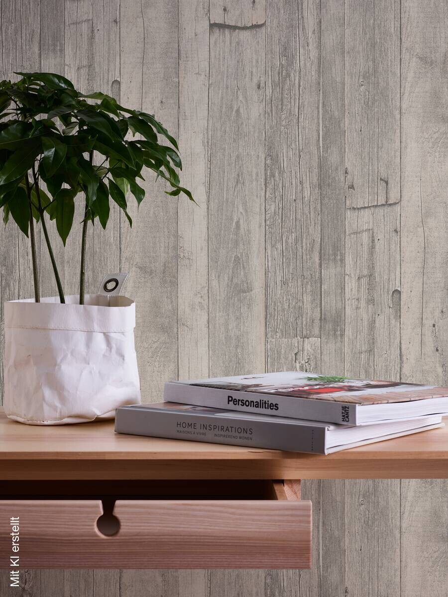 A.S.Creation Vliestapete beige creme B/H/D: ca. 53x1005x7,8 cm