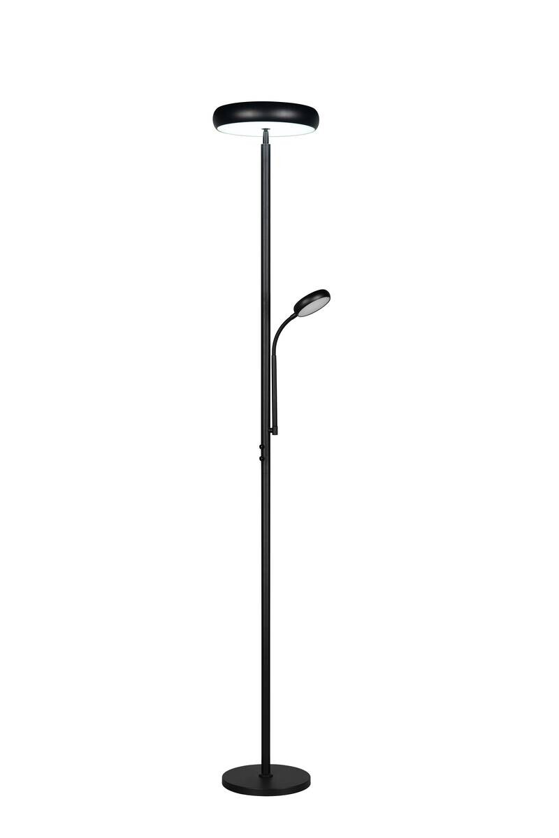 Reality Stehlampe mattschwarz Metall H: ca. 183 cm 1 Brennstellen