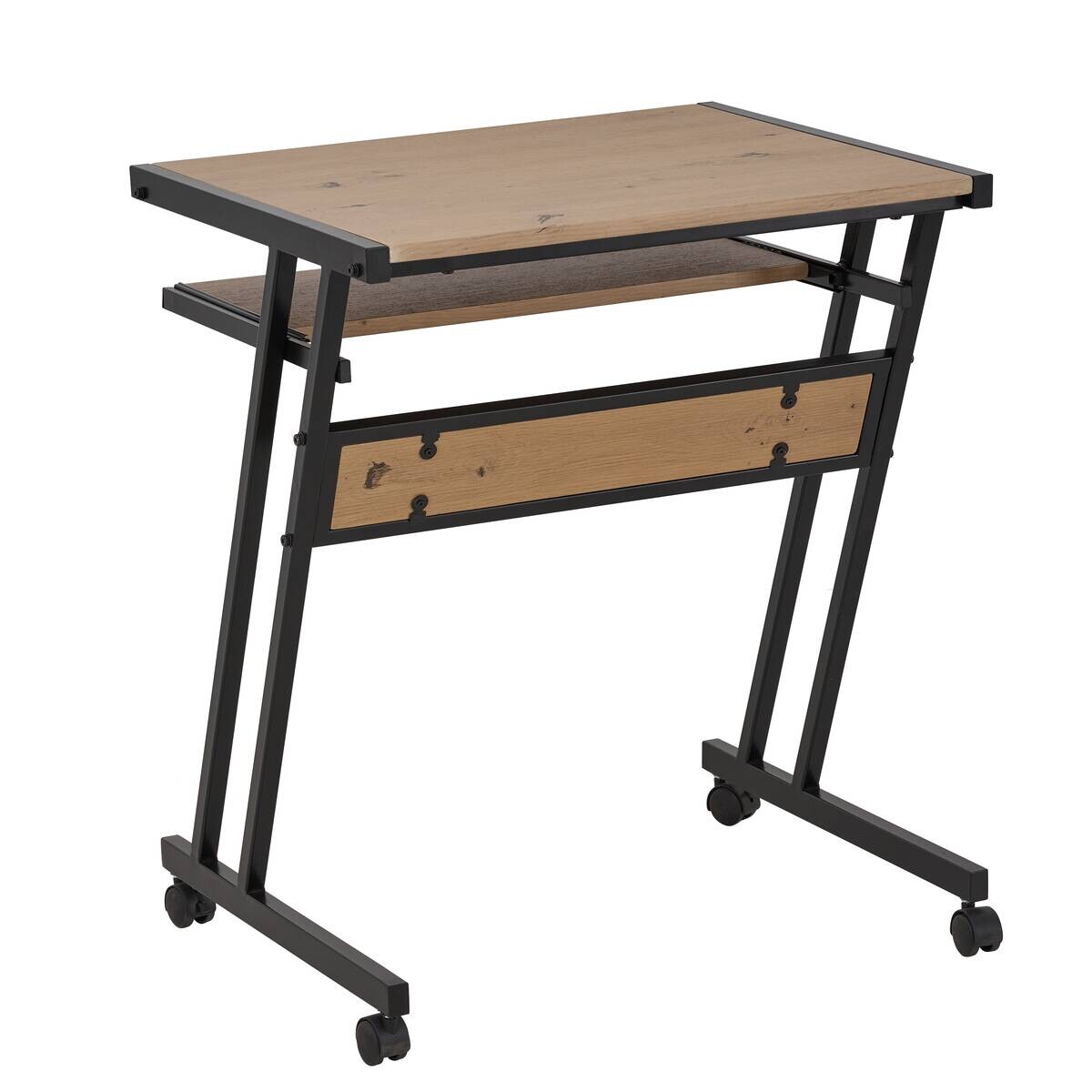 Computerrollwagen Elvie Oak B/H/T: ca. 62x73x50 cm