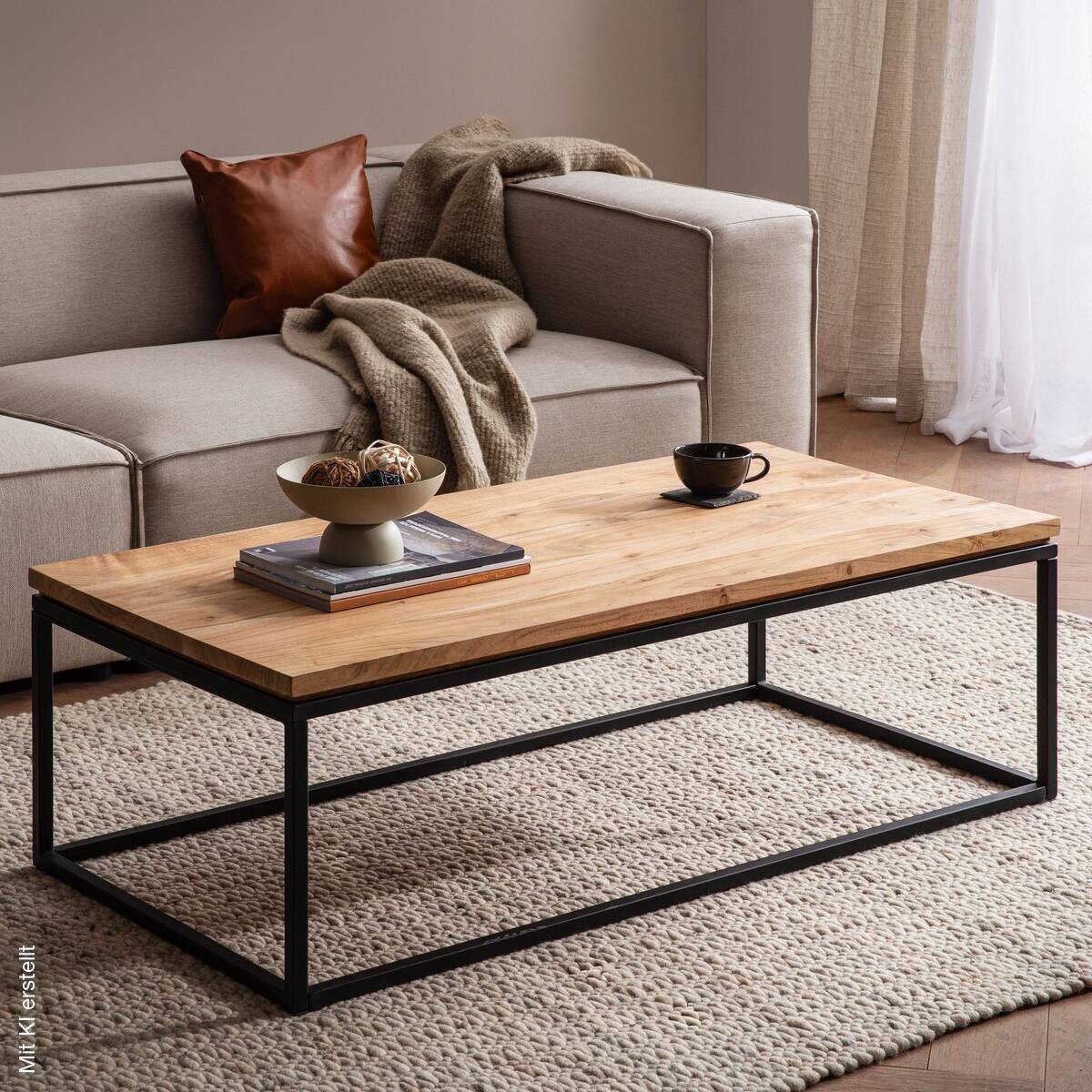 Couchtisch braun B/H/T: ca. 120x40x60 cm