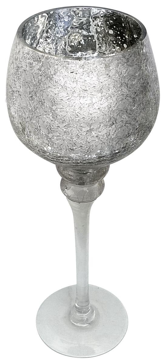 POCOline Windlicht silber Glas