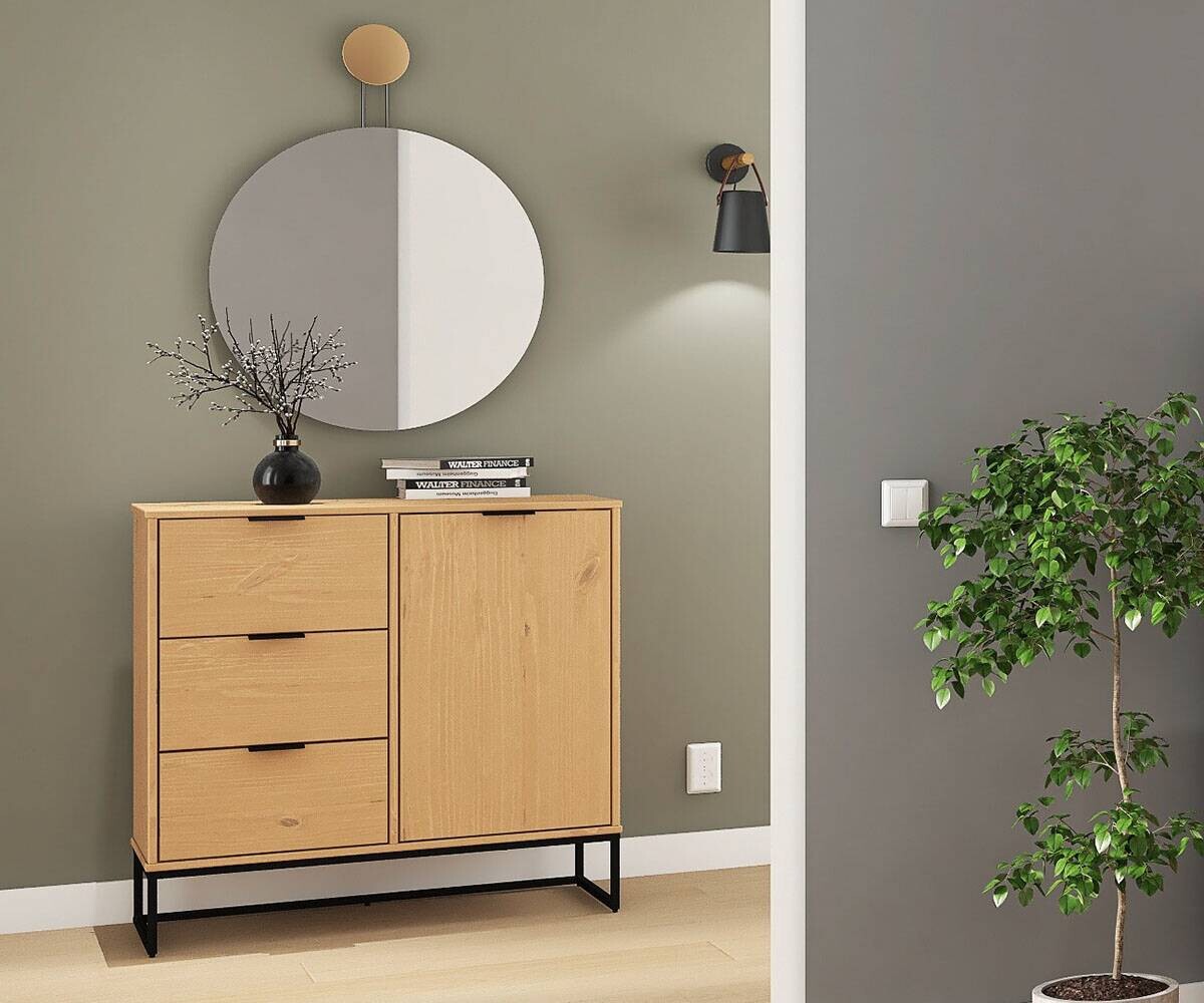 Kommode Vivo 1T3S Oak lackiert B/H/L: ca. 45,3x80x100,9 cm