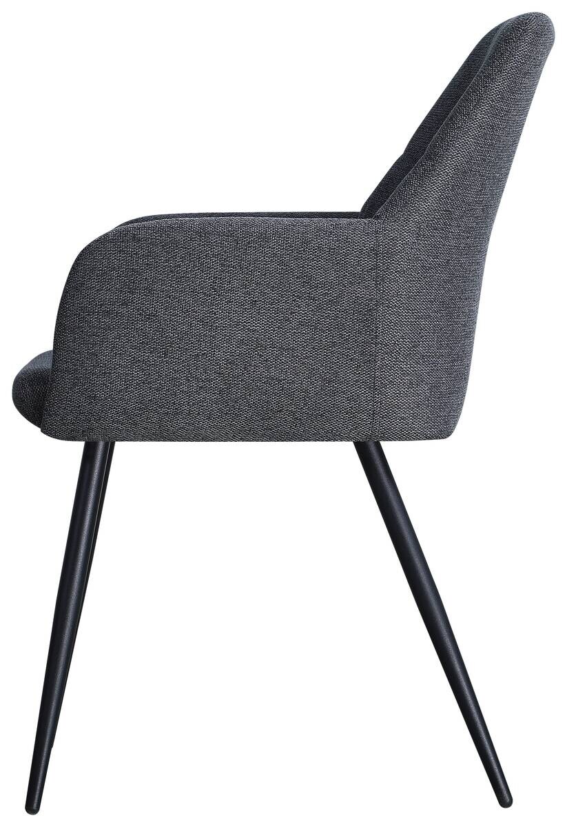 Armlehnstuhl Joe grau Webstoff B/H/T: ca. 58x85x62 cm