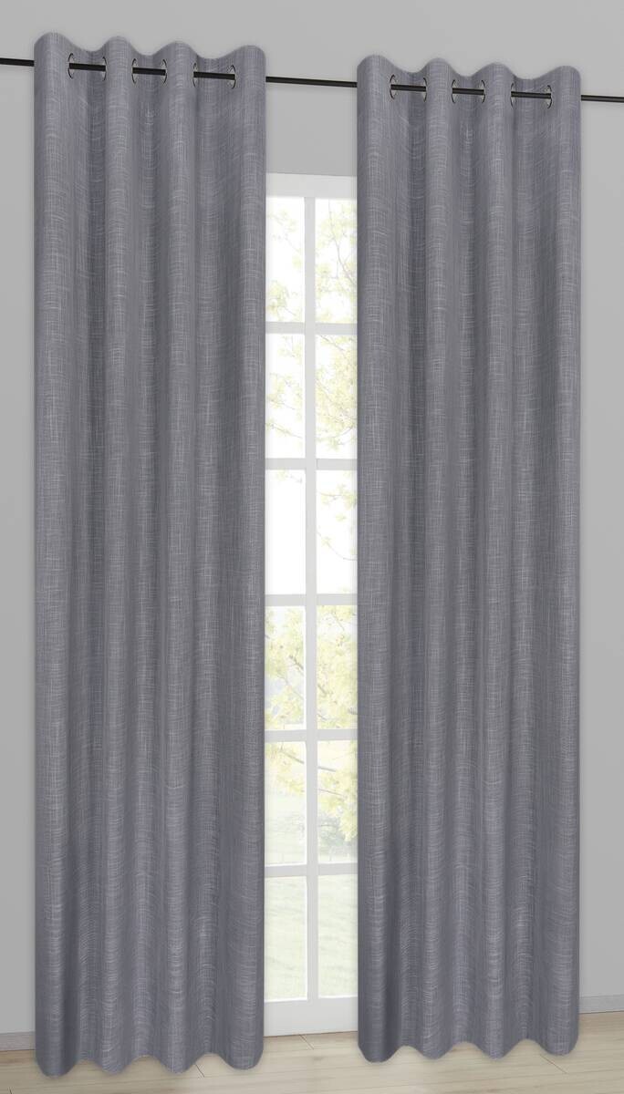 Verdunklungsvorhang Hamburg hellgrau B/L: ca. 140x245 cm