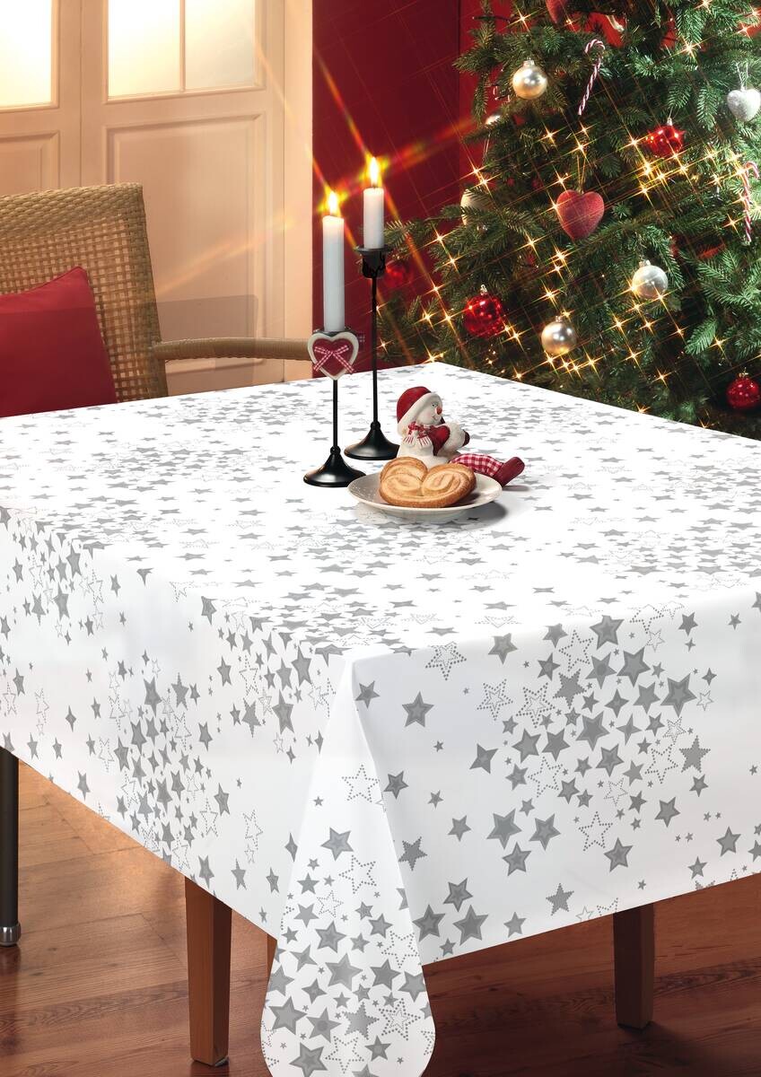 Milano Abwaschbarer Tischbelag Wichtel rot B: ca. 140 cm