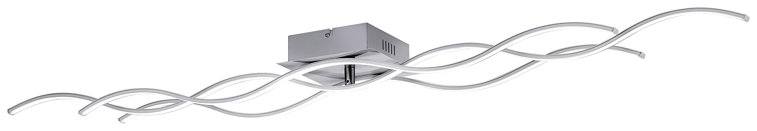 Just Light Deckenleuchte Wave Chrom Stahl Kunststoff B/L: ca. 16x140 cm