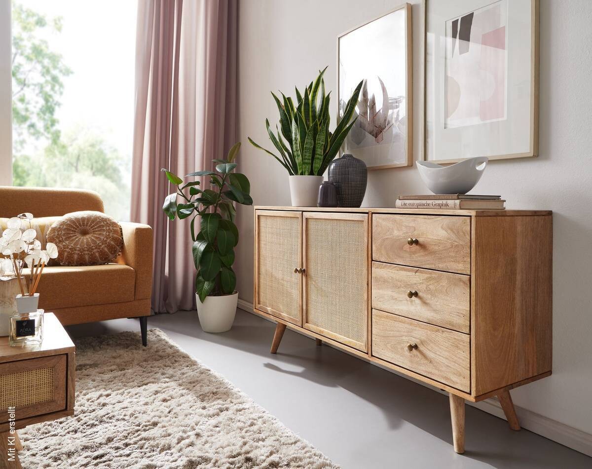 Sideboard natur B/H/T: ca. 140x75x40 cm